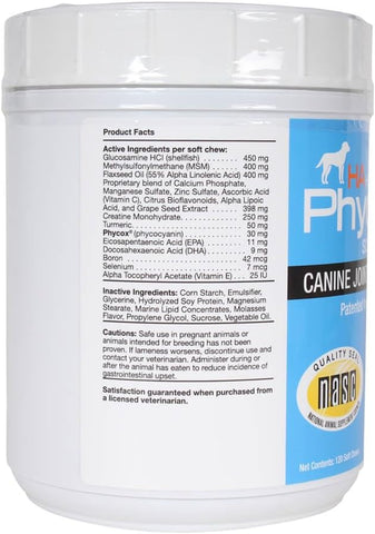 Phycox HA Hypoallergenic Dog Joint Supplement Soft Chews, 120 Ct