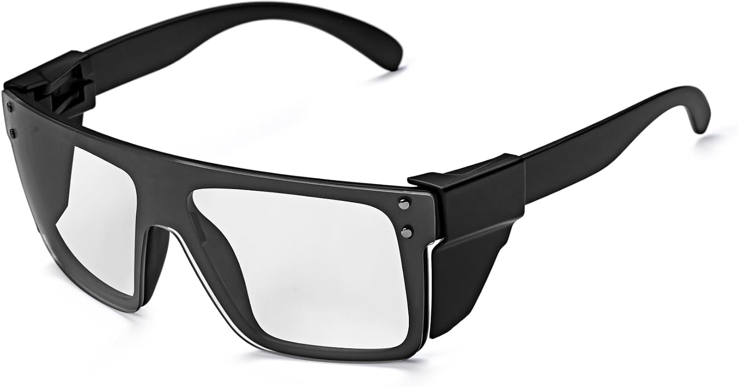 UV400 Transition Photochromic Safety Glases Light to Dark Grey Lens ANSI Z87 Impact Approved