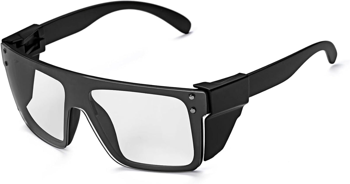 UV400 Transition Photochromic Safety Glases Light to Dark Grey Lens ANSI Z87 Impact Approved