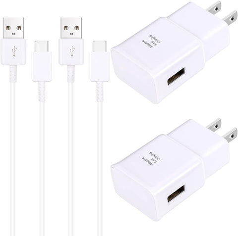 Type C Charger,USB C Android Phone Wall Charger Block & 6.6ft C Charger Fast Charging Cable for Samsung Galaxy S26/S25/S22/S22+/S22 Ultra /S21/S21+/S20/S10/S10+/S10e/S9/S9+/S8/S8Plus/Edge/Active/Note