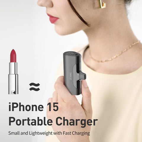 iWALK Portable Charger for iPhone 17/16/15 USB-C Small Power Bank 20W 4,500mAh Fast Charging Battery Pack Compatible with iPhone 15/16/17 Plus/17 Pro/17 Pro Max, Samsung Galaxy S25/S24/S23 Android