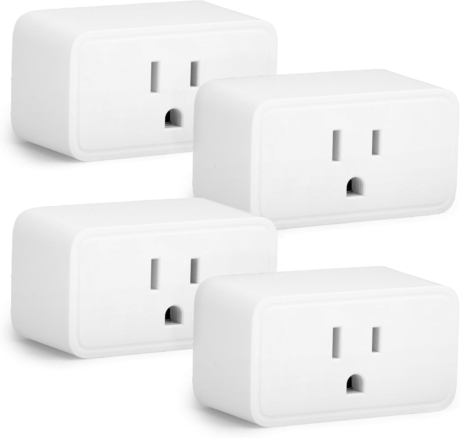 Amazon Basics Smart Plug, Matter Compatible, Works with Amazon Alexa, Google Home, Apple HomeKit, Compact Design, Schedule, Matter Hub Required, 2.4 GHz Wi-Fi Only, White