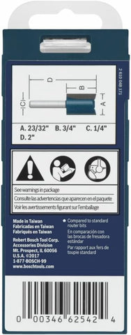Bosch 84602MC 23/32 in. x 3/4 in. Carbide-Tipped Plywood Mortising Router Bit