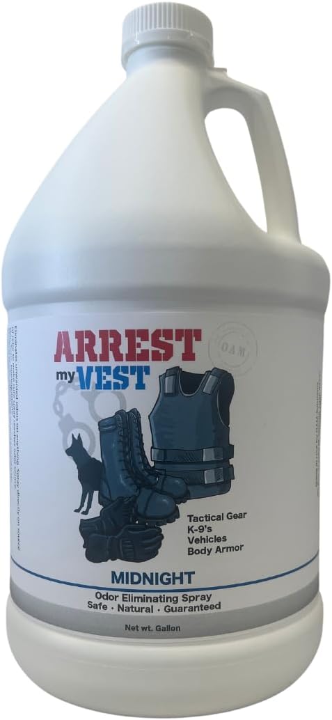 Arrest My Vest Odor Eliminator Refill for Body Armor, Midnight, 1 Gallon