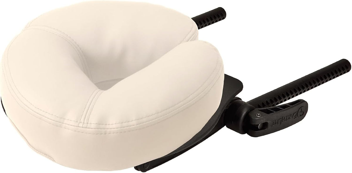 EarthLite Massage Table Face Cradle Deluxe Adjustable - Massage Table/Massage Chair Headrest Platform with Face Pillow, Vanilla Crème