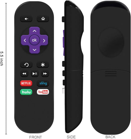 Gvirtue Replacement Remote Control for Roku Box Model: Roku 1, Roku 2(XS), Roku 3, Roku LT, HD, XD, XDS, Roku N1, Roku Express, Roku Express+