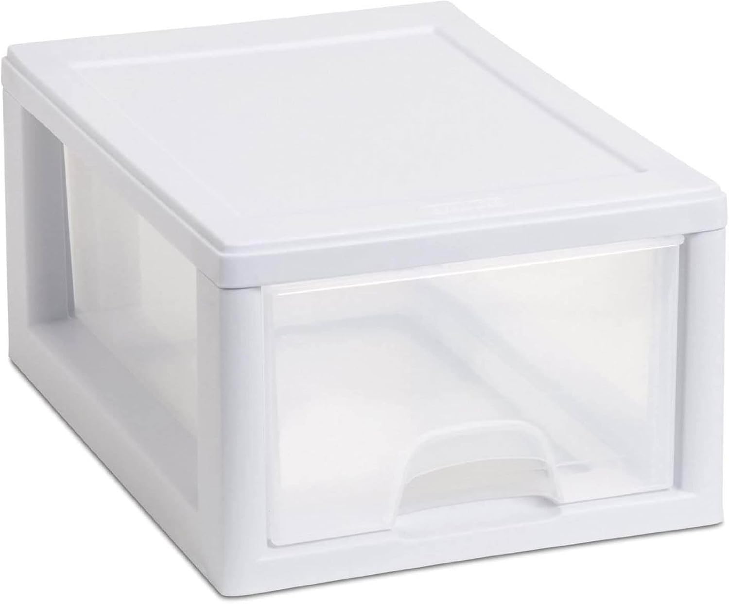 Sterilite Stacking Drawer Storage Organizer for Clothes, 6 Quart, 12-Pack