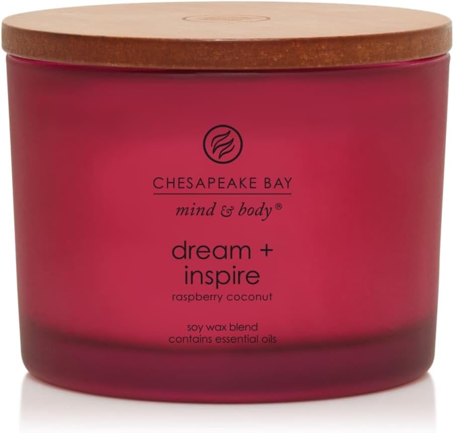 Chesapeake Bay Candle Scented Candle Peace + Tranquility (cashmere jasmine) 3-Wick Coffee Table Jar