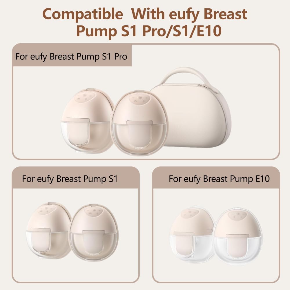 6pcs Breast Pump Parts, 4pcs Duckbill Valves and 2pcs Silicone Diaphragm Compatible with eufy S1 Pro/S1/E10/E20 Wearable Breast Pump, Replace for eufy Pump Diaphragm Duckbill Valve,Not Original Parts