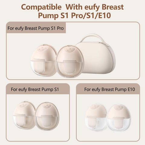 6pcs Breast Pump Parts, 4pcs Duckbill Valves and 2pcs Silicone Diaphragm Compatible with eufy S1 Pro/S1/E10/E20 Wearable Breast Pump, Replace for eufy Pump Diaphragm Duckbill Valve,Not Original Parts