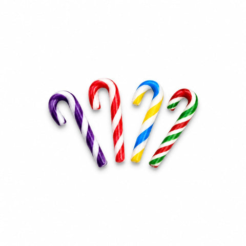 Fruidles Christmas Candy Canes 1000-Pack Mini's Suckers, Multicolored Fruity Flavor, Individually Wrapped, 2" Inch,