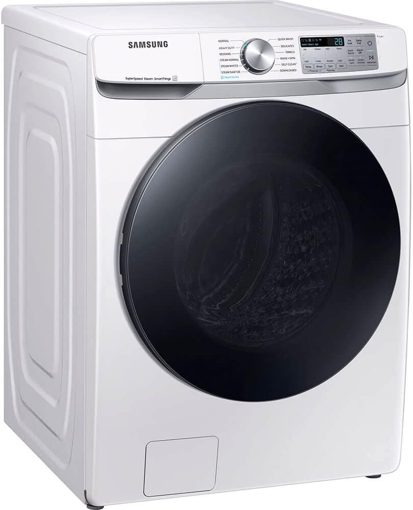 Samsung 4.5 cu. ft. Large Capacity Smart Front Load Washer with Super Speed Wash, White, WF45B6300AW/US