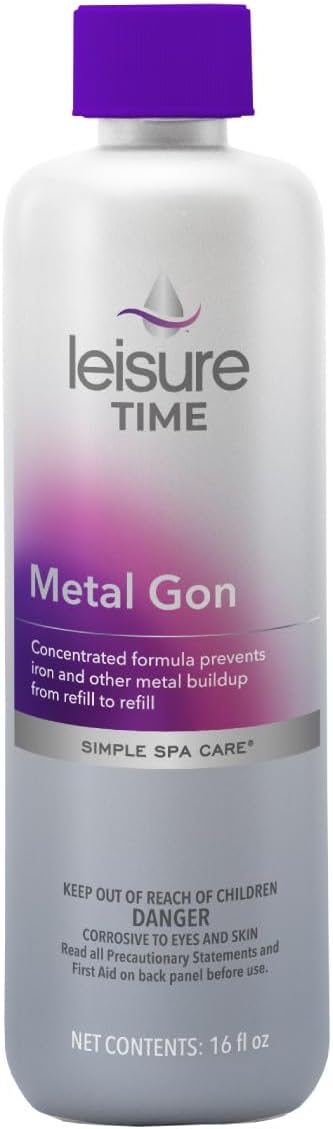 Leisure Time D, Metal Gon for Spas and Hot Tubs, 16 Ounce
