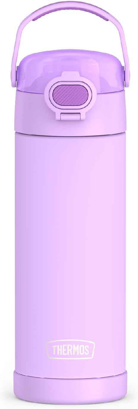THERMOS FUNTAINER Water Bottle with Spout, 16oz, Neon Purple