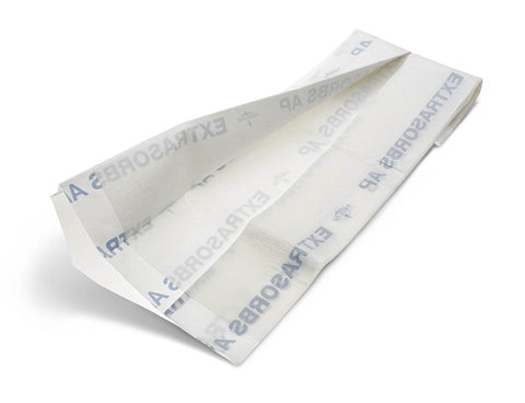 Medline White Absorbent Polymer Extrasorbs Air-Permeable Disposable DryPads (Pack of 70)