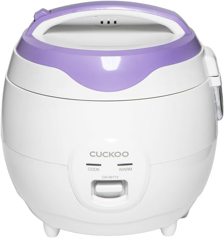 CUCKOO Rice Cooker and Warmer, 12-Cup Cooked, White, CR-0671V