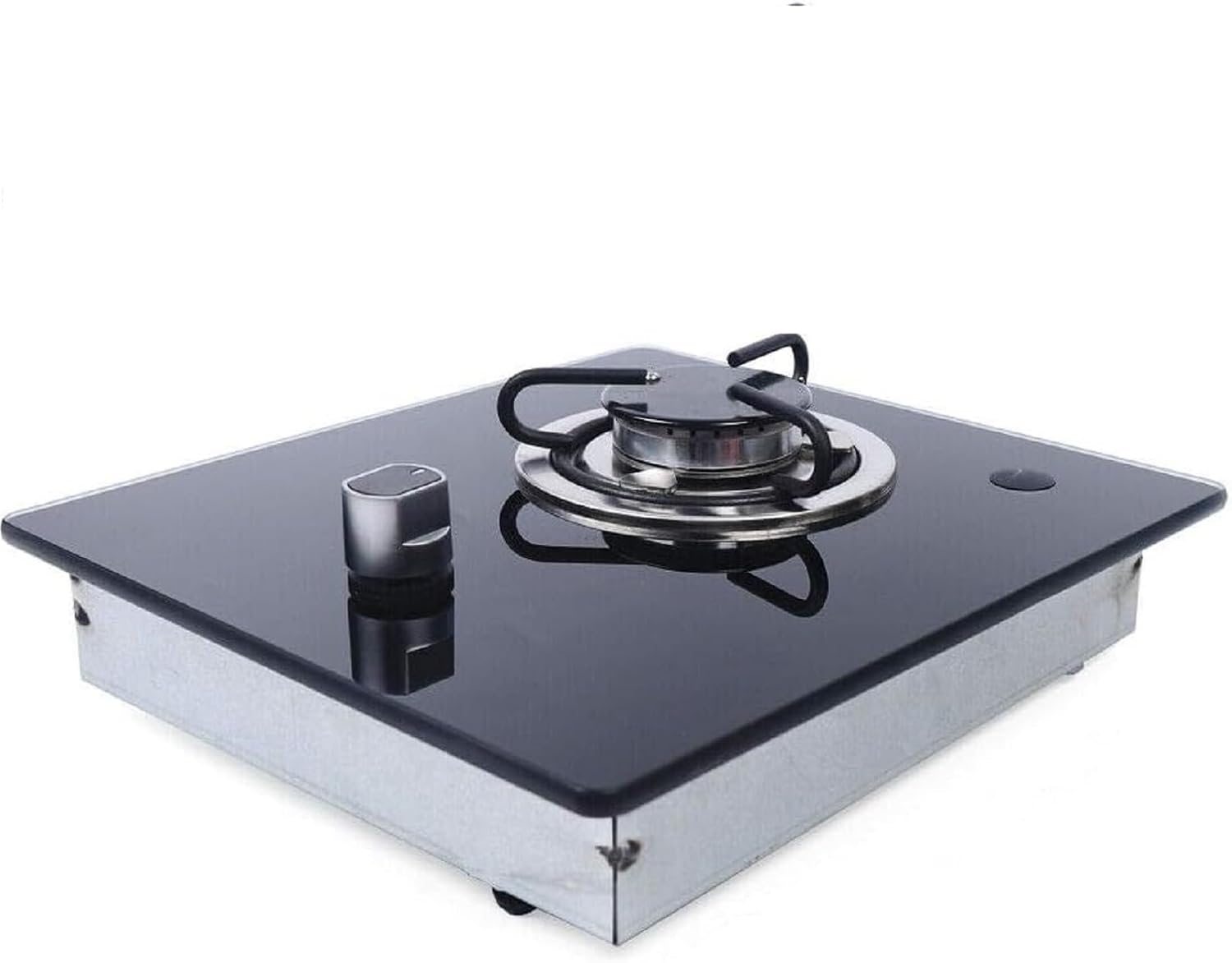 Propane Gas Cooktop Single Burner Stove portable Camping Stove, L-P-G 1800W Tempered Glass Gas Hob Cooker with Knob-Control for RV Outdoor Kitchen Boat Caravan Camper