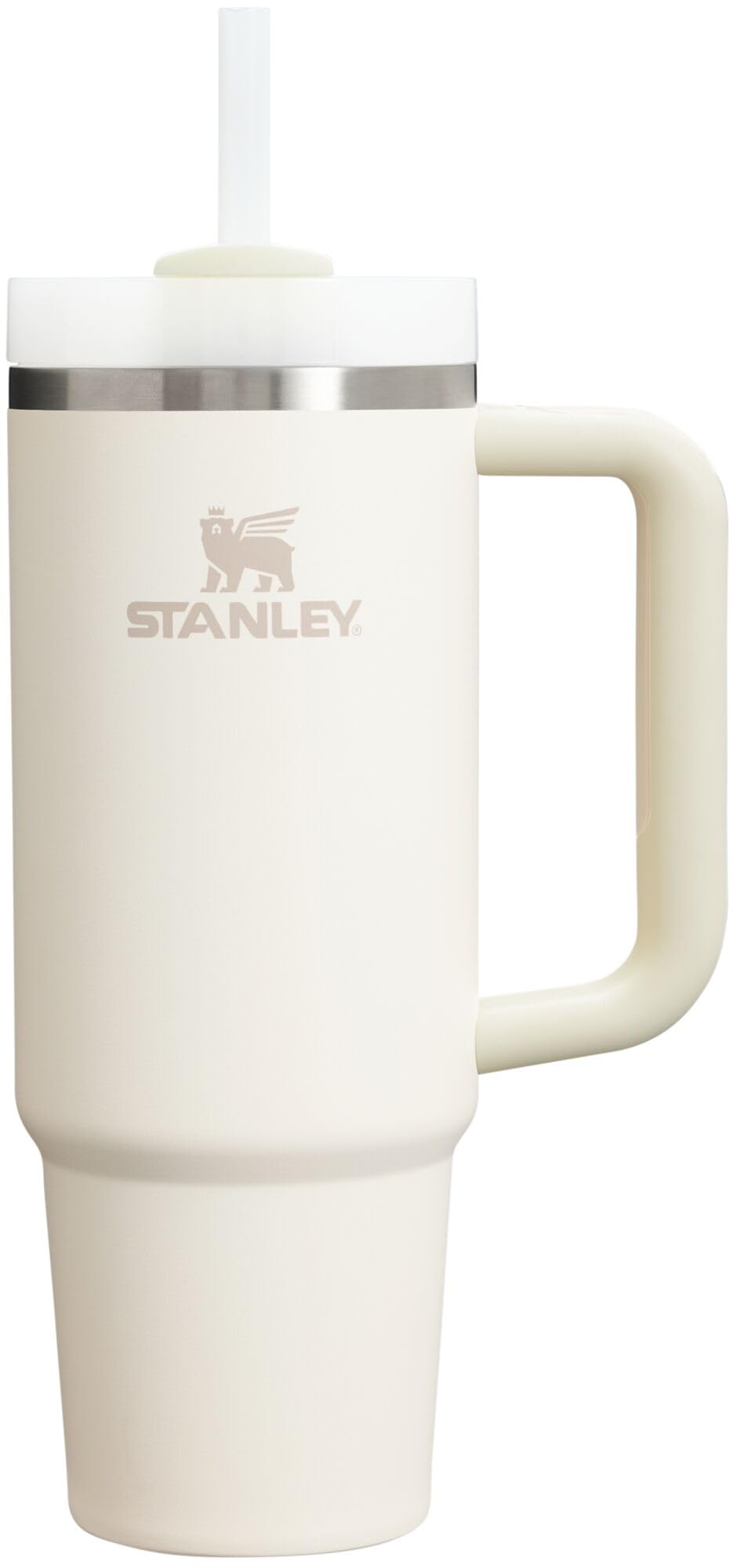 Stanley Quencher H2.0 Tumbler with Handle & Straw 30 oz | Twist On 3-Way Lid | Cupholder Compatible for Travel | Insulated Stainless Steel Cup | BPA-Free | Cream 2.0