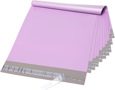 Fuxury Poly Mailers 12x15.5Inch 100 Pcs, Waterproof Shipping Bags for Clothing, Strong Adhesive Shipping Envelopes for Small Business Suppliers, Self Seal Mailers Poly Bags Mailing Envelopes Purple
