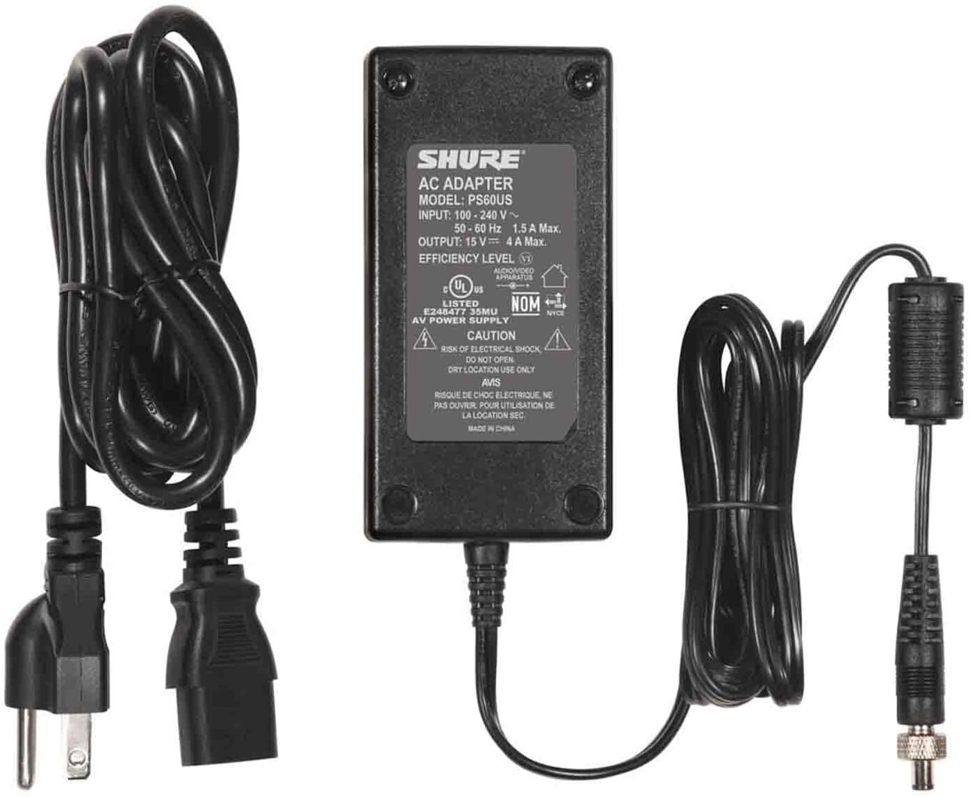 Shure PS24US Replacement Power Supply for Wireless Receivers