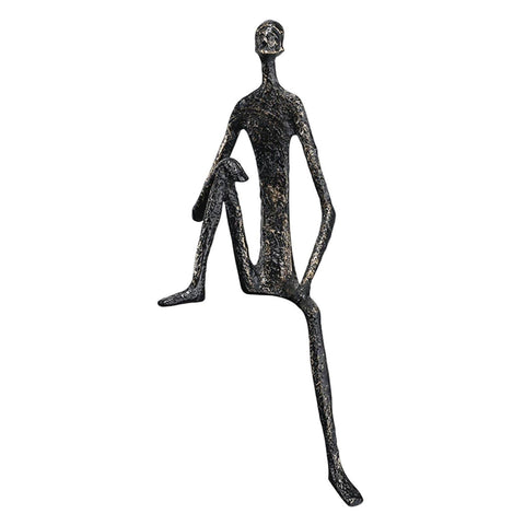 Dualoai Abstract Human Figure, Statue, Collectible Art Sculpture, for Living Room and, Table Decoration, Birthday Gift, C 9x9x28cm