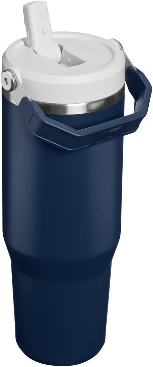 STANLEY IceFlow 2.0 Flip Straw Tumbler, 30 oz, Dark Navy