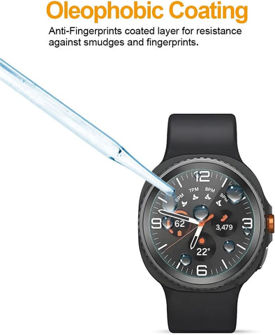 Supershieldz (3 Pack) Designed for Samsung Galaxy Watch 8 Classic (46mm) Tempered Glass Screen Protector, Anti Scratch, Bubble Free
