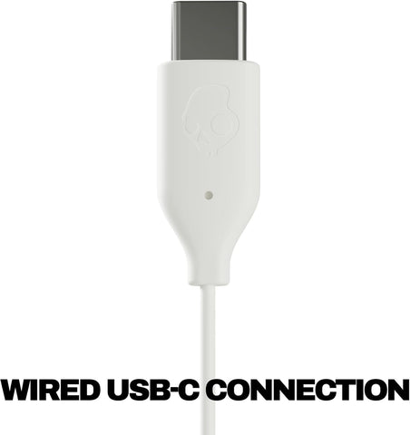 Skullcandy Jib USB-C Wired Earbuds with Noise Isolating Fit - Bone