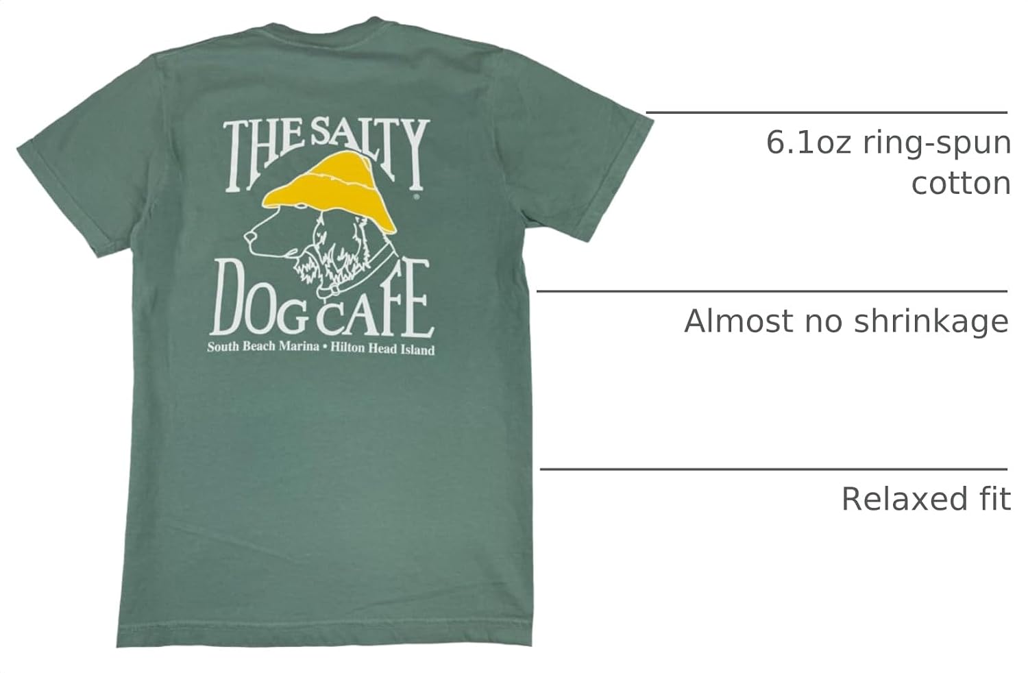 Salty Dog Pigment Dyed Adult Short Sleeve T-Shirt