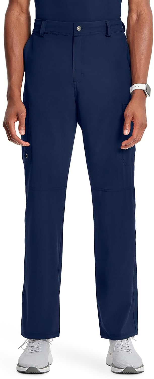 Cherokee Infinity Men Scrub Pants Tapered Leg Medical Bottom with 6 Pockets