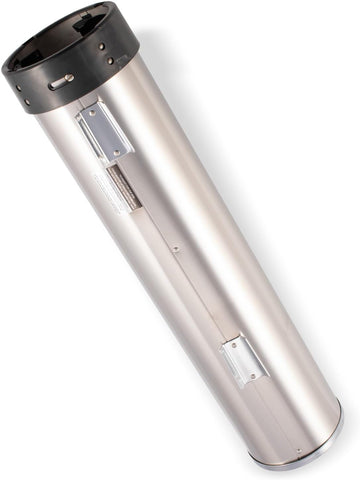 San Jamar Pull-Type Cup Dispenser 12-24 Oz. Cups for Restaurants, Home, and Office, Plastic, 23.5 Inches, Silver