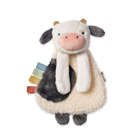 Itzy Ritzy Farm Toy Gift Set - Includes Cow Lovey & Farm-Themed Busy Ring