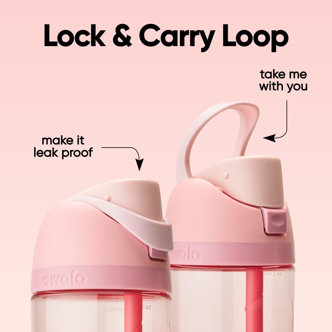 Owala FreeSip Tritan Water Bottle 25 oz Rose Quartz