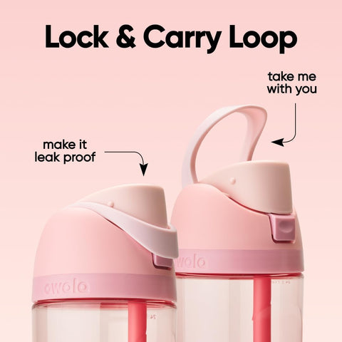 Owala FreeSip Tritan Water Bottle 25 oz Rose Quartz