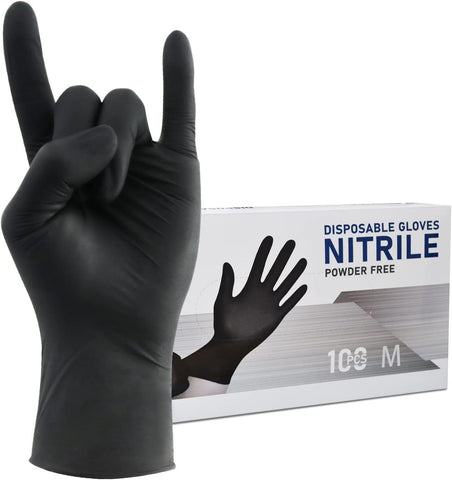 Wostar Nitrile Disposable Gloves Powder & Latex Free 4mil Touch Screen Disposable Non-Sterile Nitrile Exam Gloves