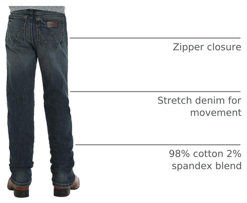 Wrangler Boys' Retro Slim Fit Straight Leg Jean
