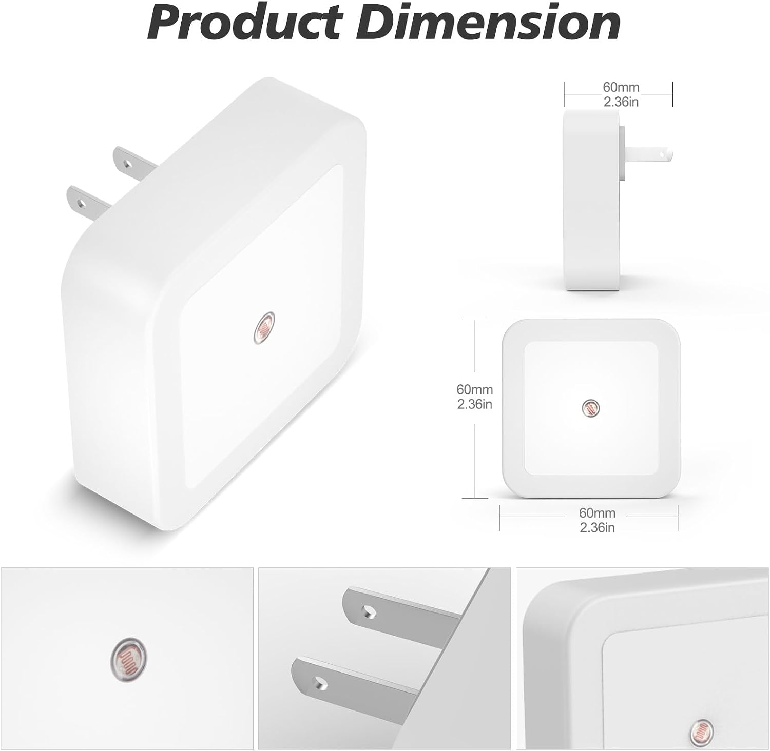 Sujeet Red Night Light, Night Lights Plug into Wall 4-Pack, Nightlight Plug in Night Light, Dusk to Dawn Night Lamp Led Night Lights for Adults Bedroom, Bathroom, Hallway