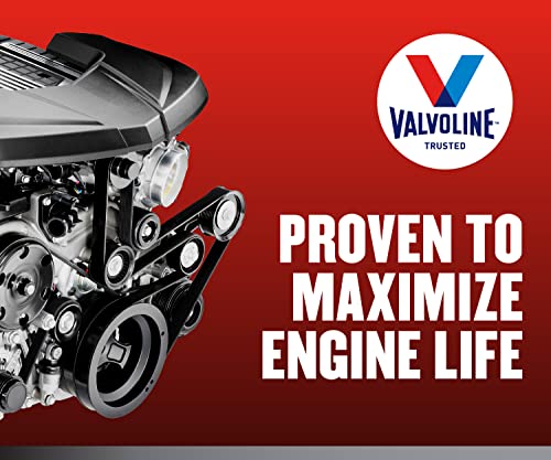 Valvoline Full Synthetic High Mileage with MaxLife Technology SAE 5W-30 Motor Oil 1 QT, Case of 6