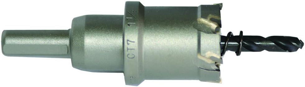Champion Cutting Tool CT7-11/16 Inch Tungsten Carbide Tipped Hole Cutter- Up to 1 inch depth of cut