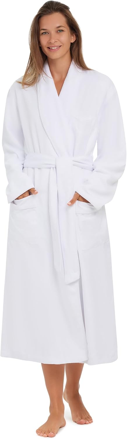MONARCH Plush Lined Microfiber Bath Robe for Men or Women
