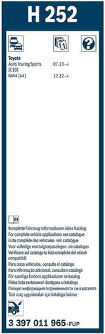 BOSCH H252 OE Specialty Rear Wiper Blade - 10" (Single)