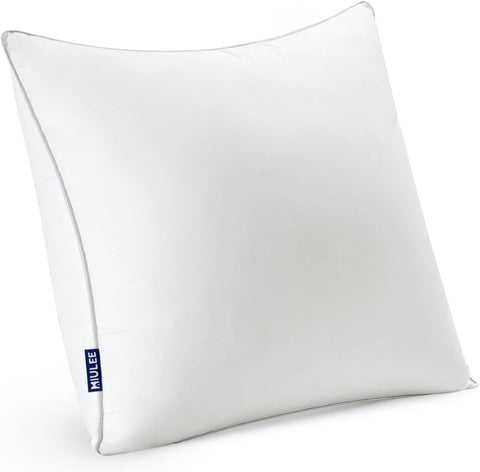 MIULEE 28x28 Euro Pillow Insert -Decorative Throw Pillow with 100% Cotton Cover Square for Sofa Couch