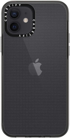 CASETiFY for iPhone 12 Case - Compact Clear Black