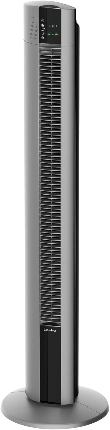 Lasko Oscillating Tower Fan with Remote - 48" - T48314 - Gray