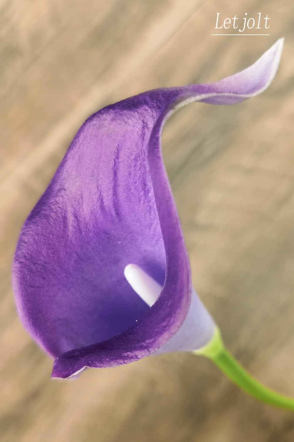 Letjolt Calla Lily Artificial Flowers 12Pcs Purple Realistic Bouquet
