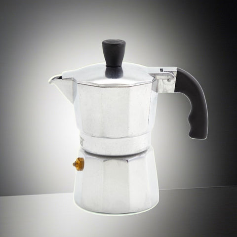 IMUSA USA B120-41V Aluminum Espresso Stovetop Coffeemaker 1-cup, Silver