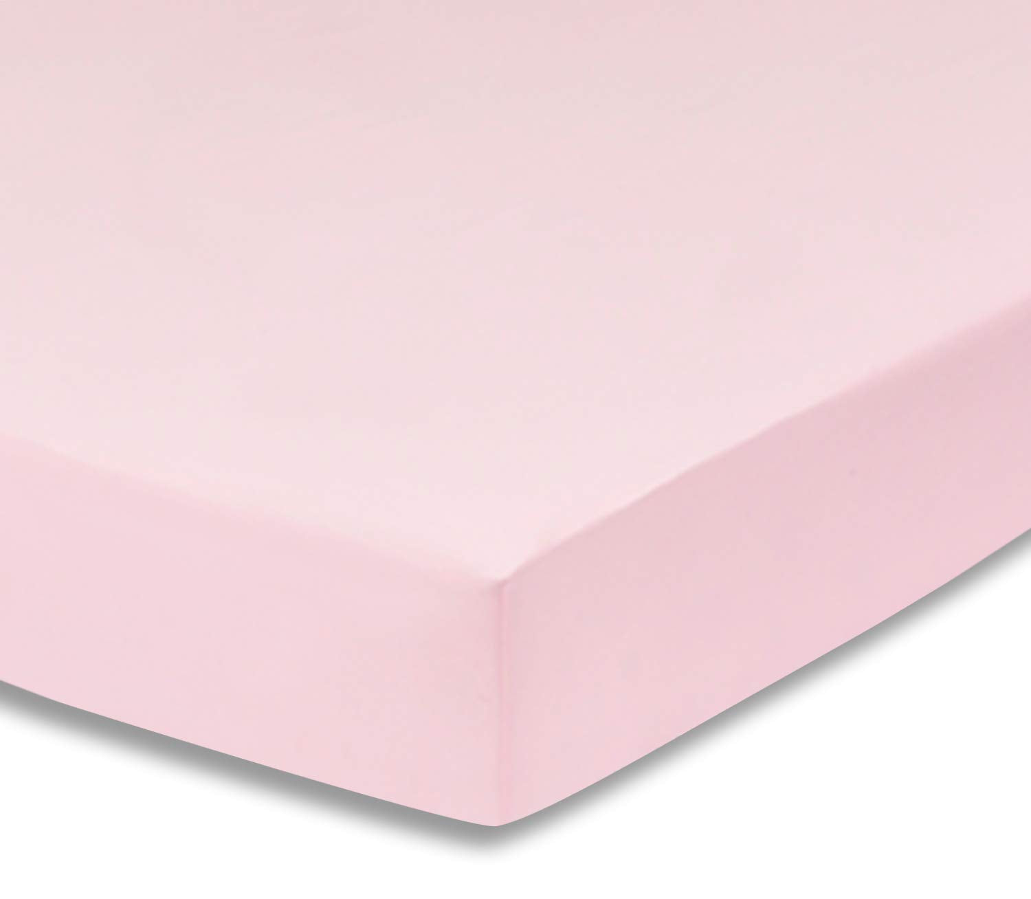 Everyday Kids Fitted Crib Sheet, 100% Soft Breathable Microfiber Baby Sheet, Fits Standard Size Crib Mattress 28in x 52in, Pink Nursery Sheet