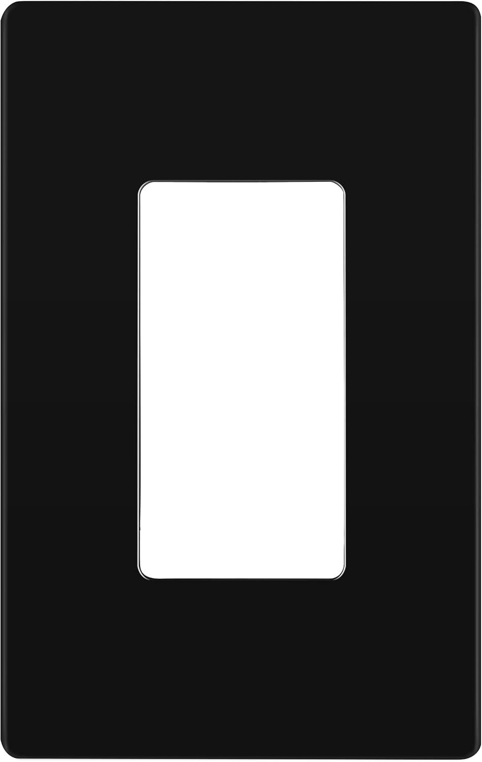 LIDER Decorator Wall Plate, Screwless Switch Cover for, Mid-Size 1-Gang