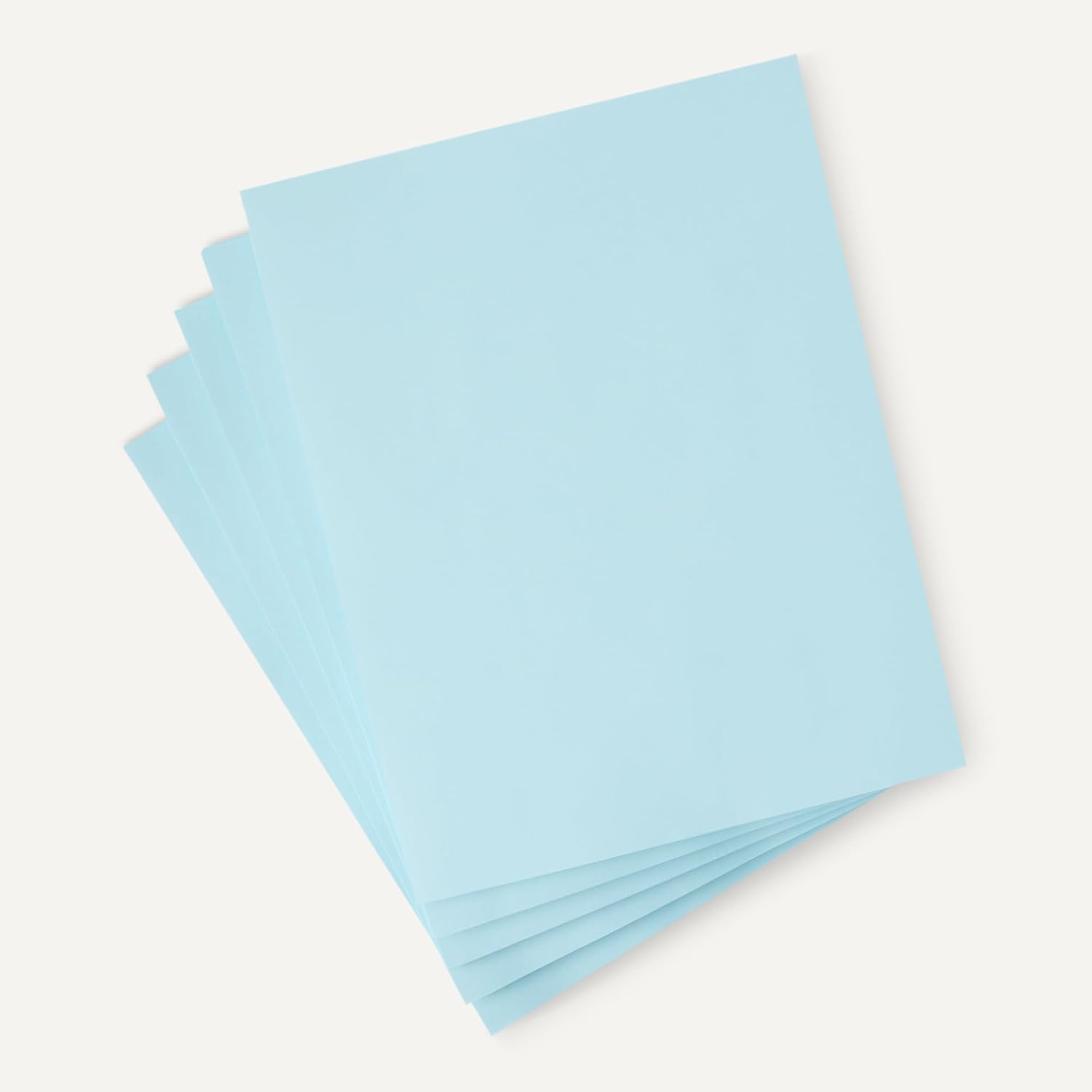 Amazon Basics 30% Recycled Color Copy Paper, 8.5" x 11", 20lb, Pastel Blue, 500 Sheets