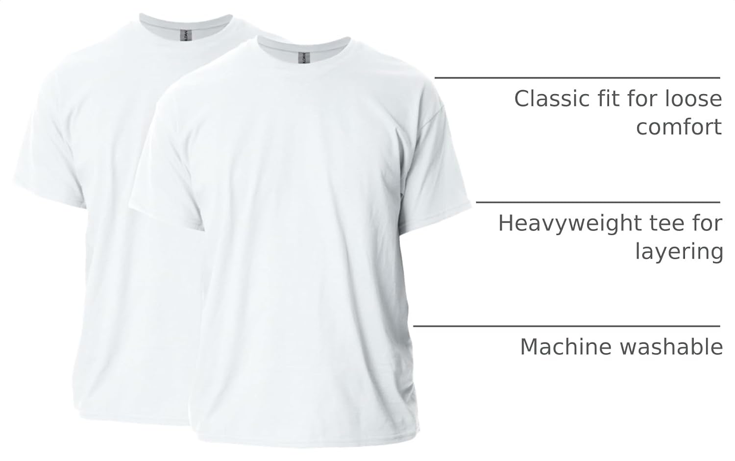 Gildan Adult Ultra Cotton T-Shirt, Style G2000, Multipack